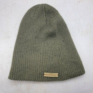 Oakley Adults Green Beanie Casual Outdoors Winter Warm Lightweight Packable